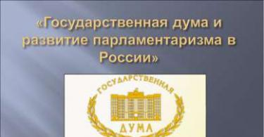 Федеральное Собрание Государственная Дума Российской Федерации Совет Федерации